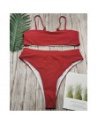 Sexy bikini wysokie w talii strój kąpielowy popularny strój kąpielowy Biquini dwa kawałki jednolity wysoki jakości stroje kąpiel