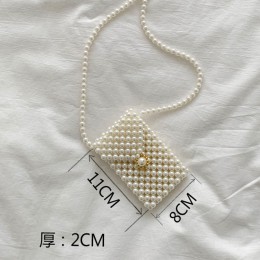 Mini perła torba Handmade Retro EVA zroszony marka projektant mody bankiet Party torby na ramię dla kobiet 2019 dekoracje ślubne