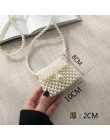 Mini perła torba Handmade Retro EVA zroszony marka projektant mody bankiet Party torby na ramię dla kobiet 2019 dekoracje ślubne