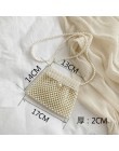 Mini perła torba Handmade Retro EVA zroszony marka projektant mody bankiet Party torby na ramię dla kobiet 2019 dekoracje ślubne