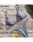 9 kolorów stałe Bikini Set 2019 Sexy Push Up stroje kąpielowe kobiety brazylijski strój kąpielowy Bikini z niskim stanem Halter 