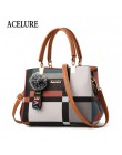 ACELURE marka Plaid Casual torby damskie na zakupy Hotsale Party zakupy praca moneta kobiety Messenger Crossbody torebki na rami