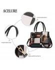 ACELURE marka Plaid Casual torby damskie na zakupy Hotsale Party zakupy praca moneta kobiety Messenger Crossbody torebki na rami