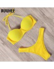 RUUHEE strój kąpielowy Bikini kobiety strój kąpielowy 2020 Leopard brazylijski Bikini Set Push Up kostium kąpielowy kobiet lato 