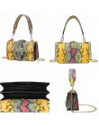 Luksusowe torebki damskie torby projektant serpentyn PU skórzane torby na ramię znane marki łańcuchy sprzęgła Crossbody torby dl