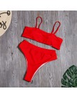 Stałe Bikini wysokie w talii Sexy Leopard Bikini kobiety nadruk węża strój kąpielowy strój kąpielowy 2020 nowe stroje kąpielowe 