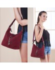 Moda damska skórzana torba na ramię z przegródką Suede Casual torebka na pasek w stylu Casual, damska Messenger Hobo Top-torby z