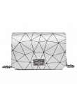 Yogodlns 2020 New Fashion Dimond Chain czarna torebka damska torba na ramię Plaid Lady Mini Crossbody torba PU skórzana z zamkni