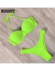 RUUHEE strój kąpielowy Bikini kobiety strój kąpielowy 2020 Leopard brazylijski Bikini Set Push Up kostium kąpielowy kobiet lato 