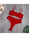 Stałe Bikini wysokie w talii Sexy Leopard Bikini kobiety nadruk węża strój kąpielowy strój kąpielowy 2020 nowe stroje kąpielowe 