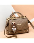 2019 nowa europa Trend w modzie torba torebka damska moda dziewczyny torba na ramię niedźwiedź Pend Crossbody torba wysokiej jak