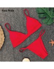 9 kolorów stałe Bikini Set 2019 Sexy Push Up stroje kąpielowe kobiety brazylijski strój kąpielowy Bikini z niskim stanem Halter 