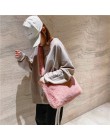 Zimowe pluszowe torby na ramię dla kobiet 2019 Faux Fur solidna torba typu crossbody kolor ciepła torba Bolsa Feminina