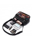 Annmouler marka kobiety Crossbody torba moda miękka torba na ramię sprana skóra kobiety torebka Patchwork mała torba Tribal torb