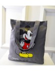 2019 moda nowy Mickey torebki wysokiej jakości płótnie torba kobieca na zakupy o dużej pojemności duża torba na ramię kobiet tor