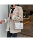Moda damska projektant torba na ramię wysokiej jakości PU skóra kobiet marki skrzynki kobieta biała torba Crossbody dla kobiet t