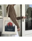 INS universe lato nowe kobiety Harajuku list nadruk kreskówkowy Ulzzang płótno Vintage casual torby na ramię