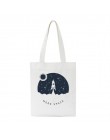 INS universe lato nowe kobiety Harajuku list nadruk kreskówkowy Ulzzang płótno Vintage casual torby na ramię