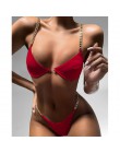 Seksowne Bikini kobiety strój kąpielowy stałe Bikini Set Push Up stroje kąpielowe niskiej talii kostiumy kąpielowe Bikini 2020 n