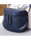 Moda damska torebka 100% prawdziwej skóry talii torba codzienna torba kobieca kobieta Crossbody listonoszówka szara torba na ram