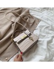 Wzór z kamieniem skórzane torby Crossbody dla kobiet 2020 moda jednolite kolory torba na ramię kobiece torebki i portmonetki z u