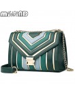Damska torba na ramię Crossbody torba damska torba kurierska z klapą jakość PU skórzany łańcuszek MIWIND 2019 New Fashion Wild o