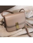 Luksusowe marki torebki 2019 nowych moda proste torba kwadratowa jakości PU skóra kobiet projektant zamek do torebki torby listo