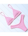Marka OMKAGI stroje kąpielowe kobiety strój kąpielowy Sexy Push Up mikro Bikini Set pływanie strój kąpielowy kostiumy kąpielowe 