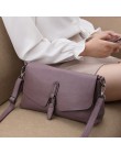 Oryginalne skórzane torebki nowe mody kobiet torba solidna skóra torba na ramię torby typu crossbody z klapką dla kobiet Messeng
