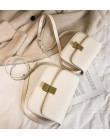 Luksusowe marki torebki 2019 nowych moda proste torba kwadratowa jakości PU skóra kobiet projektant zamek do torebki torby listo