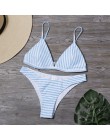 Seksowne Bikini w jednolitym kolorze zestaw kobiet trójkąt stroje kąpielowe nowy niski stan strój kąpielowy lato plaża nosić kob