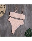 Stałe Bikini wysokie w talii Sexy Leopard Bikini kobiety nadruk węża strój kąpielowy strój kąpielowy 2020 nowe stroje kąpielowe 