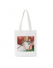 Japoński Sailor Moon duża pojemność Harajuku dorywczo Ulzzang nowych kobiet's College Plaid płótno lato Chic Cartoon torby na ra