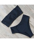 RUUHEE bandażowy strój kąpielowy Bikini kobiety strój kąpielowy Bikini wysokie w talii 2019 strój kąpielowy Push Up Maillot De B