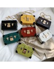 Fashion Box damskie torby na ramię nity moda kobiety Messenger torby małe kwadratowe torebki damskie 2019 nowe kobiece pakiety n