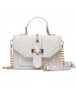 2019 kobiet Bling bling PU skórzane torby na ramię pani stałe czarny i bordowy crossbody łańcuch torebki dziewczyna moda woreczk