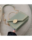 Zielona Matcha PU skórzany łańcuszek Design Crossbody torby damskie mała torebka z łańcuszkiem mała torebka torebka damska proje