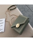 Zielona Matcha PU skórzany łańcuszek Design Crossbody torby damskie mała torebka z łańcuszkiem mała torebka torebka damska proje