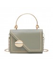 Zielona Matcha PU skórzany łańcuszek Design Crossbody torby damskie mała torebka z łańcuszkiem mała torebka torebka damska proje