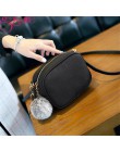 Gusure Fashion Trend małe torby na ramię z futrzana kulka wisząca torba dla kobiet Casual Mini słodkie torby Crossbody