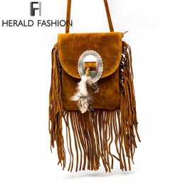 Kobiety Pu skórzana torba kobieta moda torby na ramię znane marki torby Crossbody Fringe Tassel kobiety Messenger torby herald F