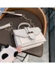 2019 kobiet Bling bling PU skórzane torby na ramię pani stałe czarny i bordowy crossbody łańcuch torebki dziewczyna moda woreczk