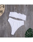 Stałe Bikini wysokie w talii Sexy Leopard Bikini kobiety nadruk węża strój kąpielowy strój kąpielowy 2020 nowe stroje kąpielowe 