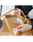 Hylhexyr kobieta sztruksowa torba na ramię torby na zakupy wielokrotnego użytku Casual Tote torebka damska do Dropshipping
