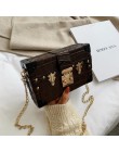 Fashion Box damskie torby na ramię nity moda kobiety Messenger torby małe kwadratowe torebki damskie 2019 nowe kobiece pakiety n