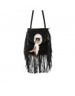 Kobiety Pu skórzana torba kobieta moda torby na ramię znane marki torby Crossbody Fringe Tassel kobiety Messenger torby herald F