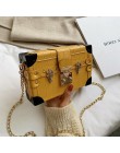 Fashion Box damskie torby na ramię nity moda kobiety Messenger torby małe kwadratowe torebki damskie 2019 nowe kobiece pakiety n