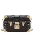Fashion Box damskie torby na ramię nity moda kobiety Messenger torby małe kwadratowe torebki damskie 2019 nowe kobiece pakiety n
