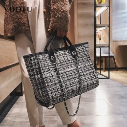Torebki damskie luksusowe torebki Designer 2019 Fashion Tote duża pojemność wełna wypoczynek zakupy kobieta torba podróżna torba