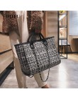 Torebki damskie luksusowe torebki Designer 2019 Fashion Tote duża pojemność wełna wypoczynek zakupy kobieta torba podróżna torba